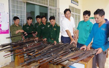 Thu hồi 59 khẩu súng ở khu vực biên giới Đắk Lắk